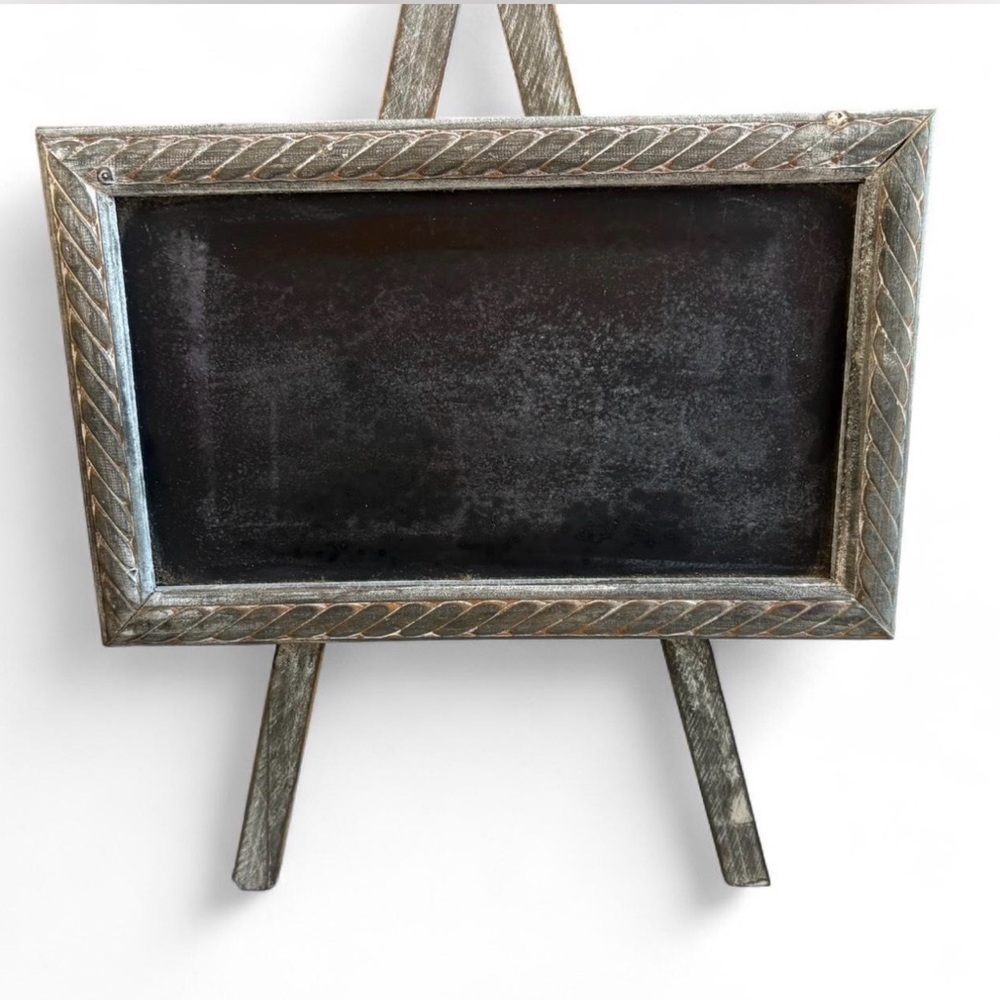 Rustic Black Chalkboard Easel